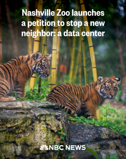 NBC News: Nashville Zoo launches a petition to stop a new neighbor: a data center